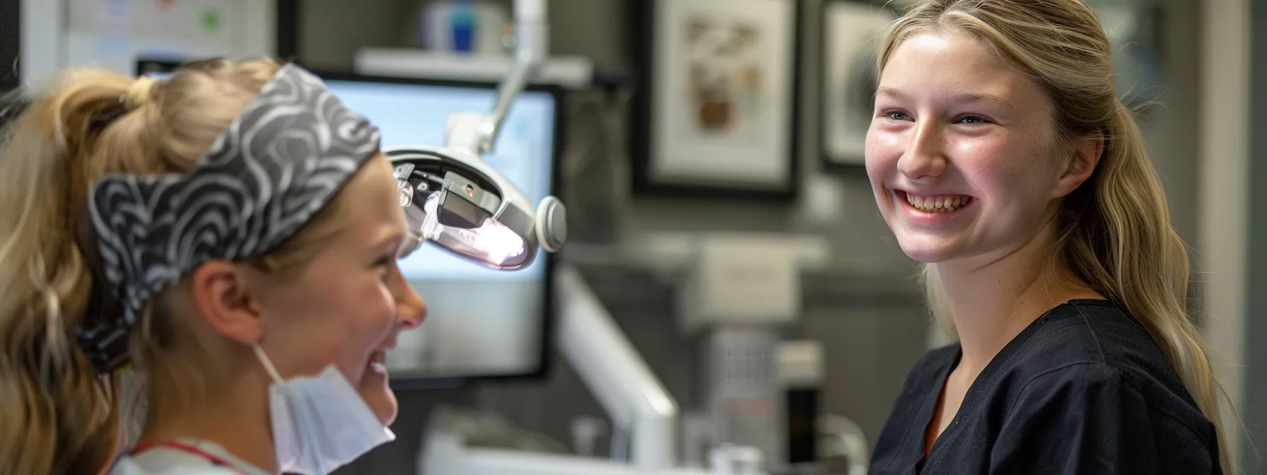 a smiling patient of all ages receiving orthodontic care at starting point dental in prairie village.